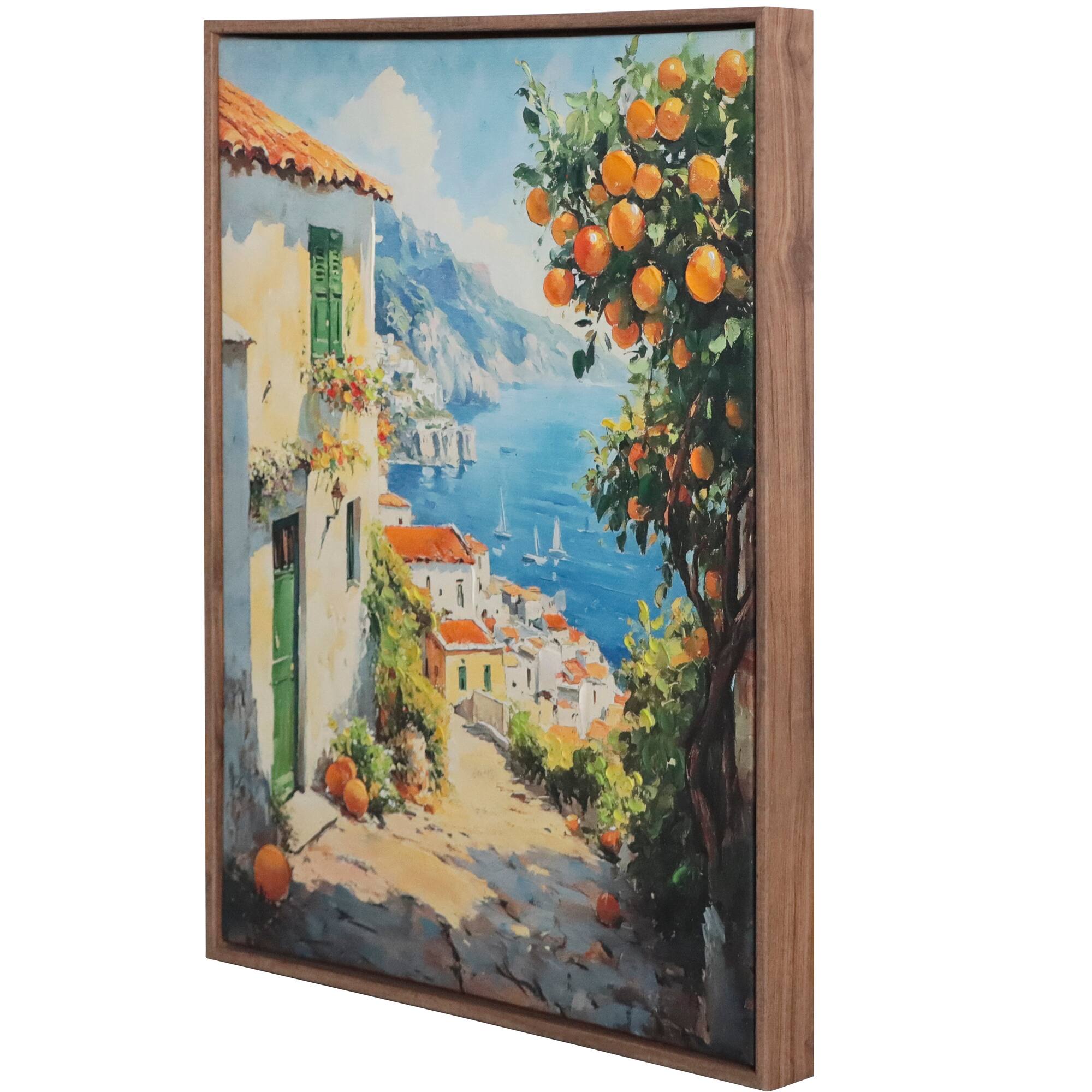 16" x 20" Coastal Path with Orange Tree Wall Art by Ashland®